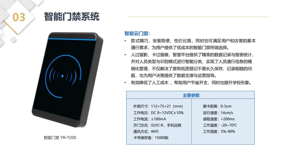 智能門禁系統設備